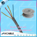 Low smoke Indoor communication round and straight telephone cable 4 core conductor telephone cable with grey jacket